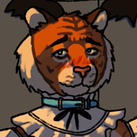 Thumbnail of a tiger blushing.